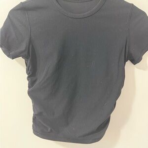 Lululemon All It Takes Ribbed Nulu Tshirt- black